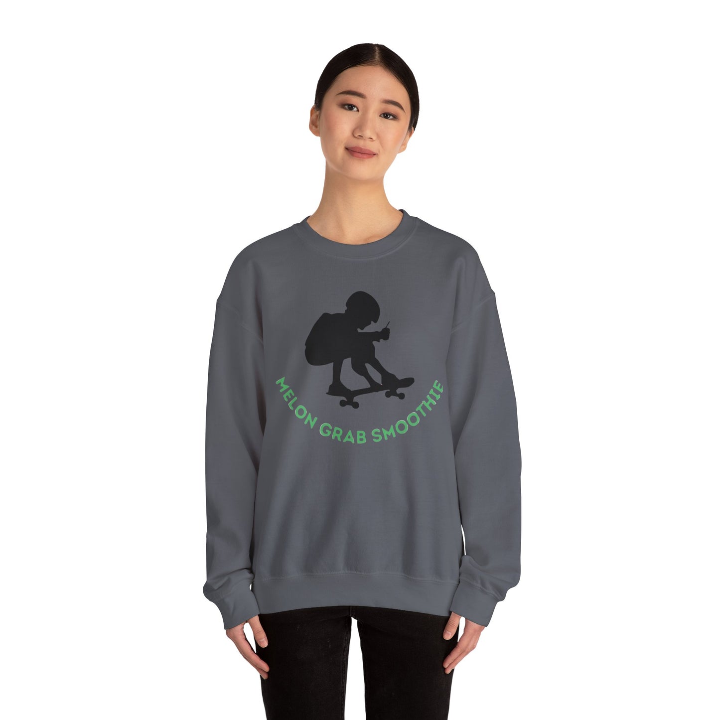 Melon Grab Smoothie Skate Crewneck Sweatshirt | Unisex Heavy Blend™