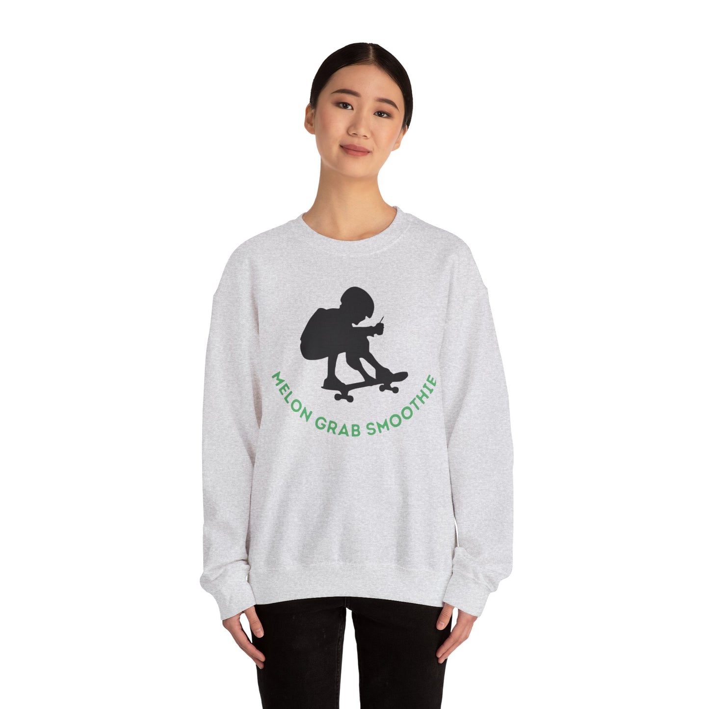 Melon Grab Smoothie Skate Crewneck Sweatshirt | Unisex Heavy Blend™